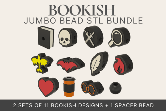 Bookish Jumbo Bead STL Bundle: Strategic Value for 3D Printing Creators
