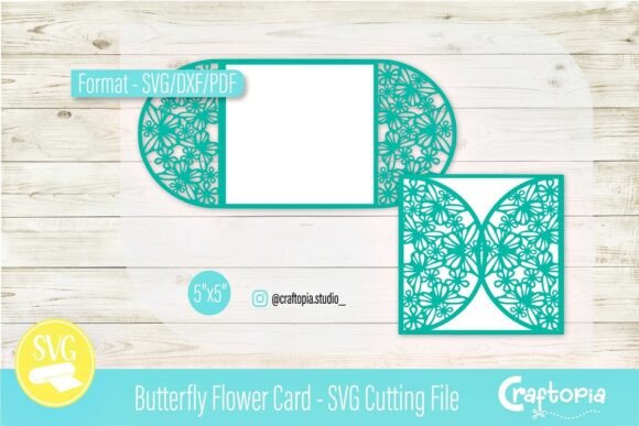 Butterfly Flower Card SVG: Elevating Handmade Craft with Nature-Inspired Design