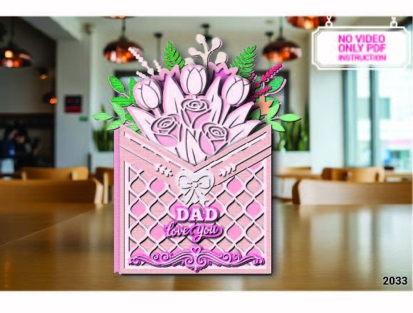 Create a Memorable Father’s Day with the Envelope Pop-Up Card SVG2033