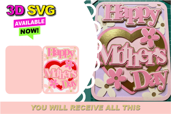 Create a Memorable Mother's Day with Happy Mothers Day Card 3DSVG