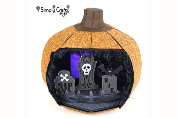 Creating a Spooky Masterpiece: The Pumpkin Graveyard Diorama SVG