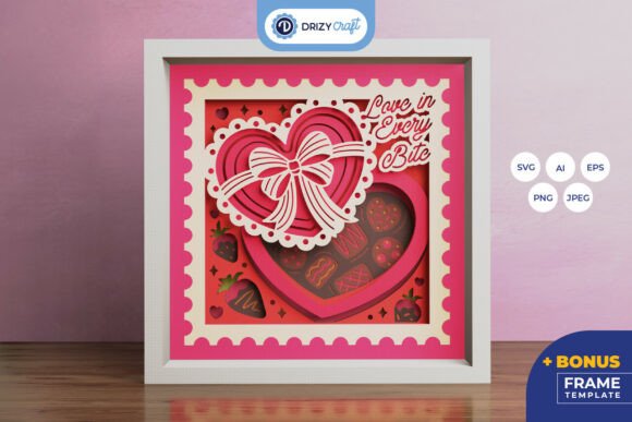 Creating Dimensional Art with the Love in Every Bite Shadow Box