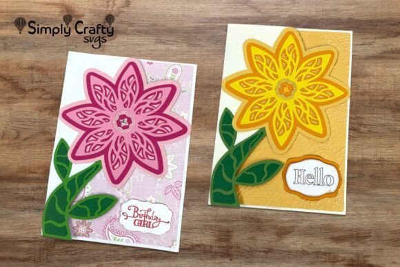 Creating Dimensional Greetings with Layered Flower Card SVG