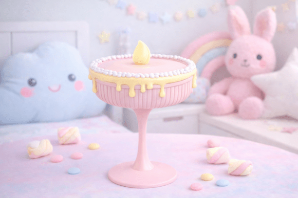 Dessert Candle Cocktail Glass – STL: A Sweet Touch for 3D Design Enthusiasts