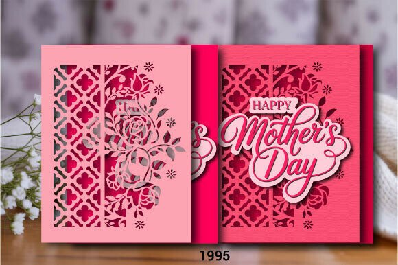 Discover the Beauty of the Mother’s Day Floral Card SVG Layer 1995 Design
