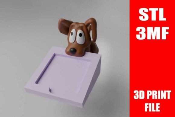 Dog Sticky Note Holder Desk Organizer