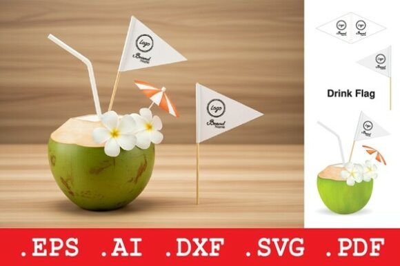 Drink Flag Picks Template: Elevating Brand Presentation with Precision Design