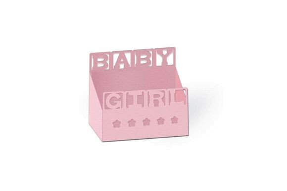 Elevating Celebratory Design: The Baby Girl Cutout Blocks Tray Favour Box in Modern Crafting and Event Planning
