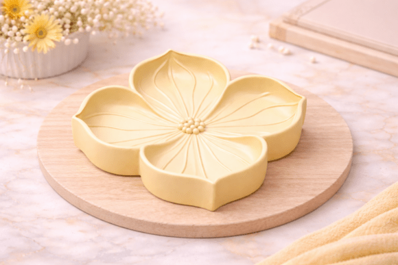 Flower Trinket Dish STL – Petal Jewelry: A Thoughtful Design for Practical and Aesthetic Use