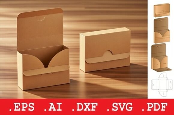 Folding Envelope Box with Curvy Flap: A Stylish and Functional Packaging Solution