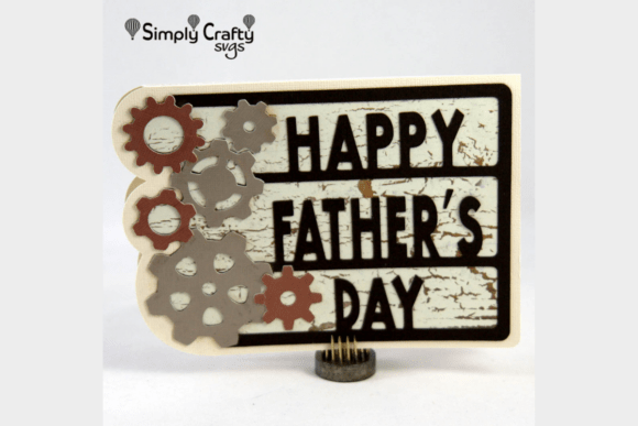Gears Father's Day Card SVG: A Mechanical Masterpiece for Dad