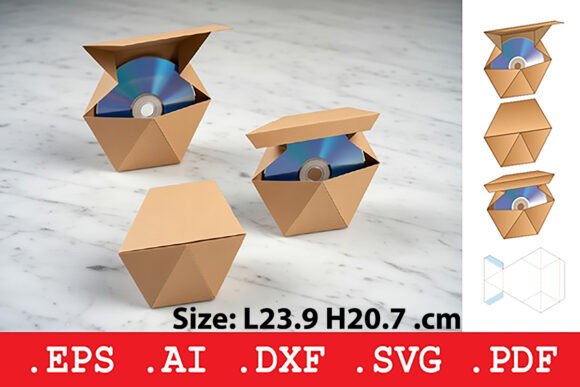 Hexagon CD Disk Envelope: Smart, Stylish Packaging for CDs and DVDs