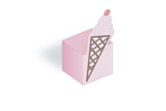Ice Cream Cone Summer Party Cube Box: A Stylish and Practical Choice for Summer Celebrations