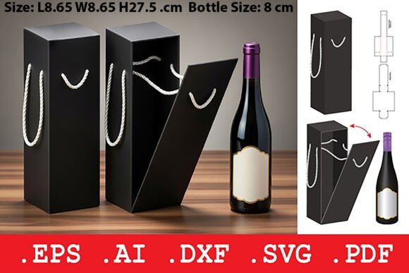 Luxury Rigid Wine Box with Rope Handle