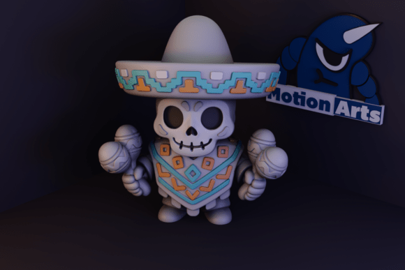 Mariachi Skull: Blending Culture, Creativity, and 3D Printing