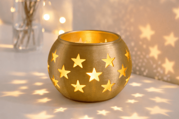 Star Pattern Candle Holder: A Designer’s Touch for Ambient Elegance