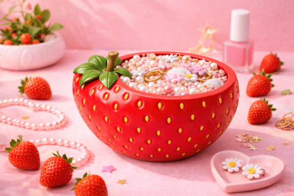 Strawberry Trinket Dish: A Functional Accent for Everyday Organization