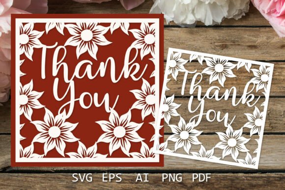 Thank You Card Paper Cut SVG: A Versatile Design for Every Occasion